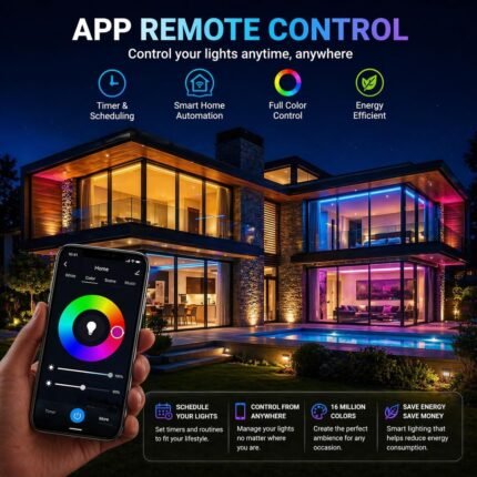 Smart Light Bulbs 2 Pack, A19 Color Changing LED (800 Lumens), WiFi & Bluetooth, Music Sync, Compatible with Alexa & Google Assistant, No Hub Needed, 16 Million Colors