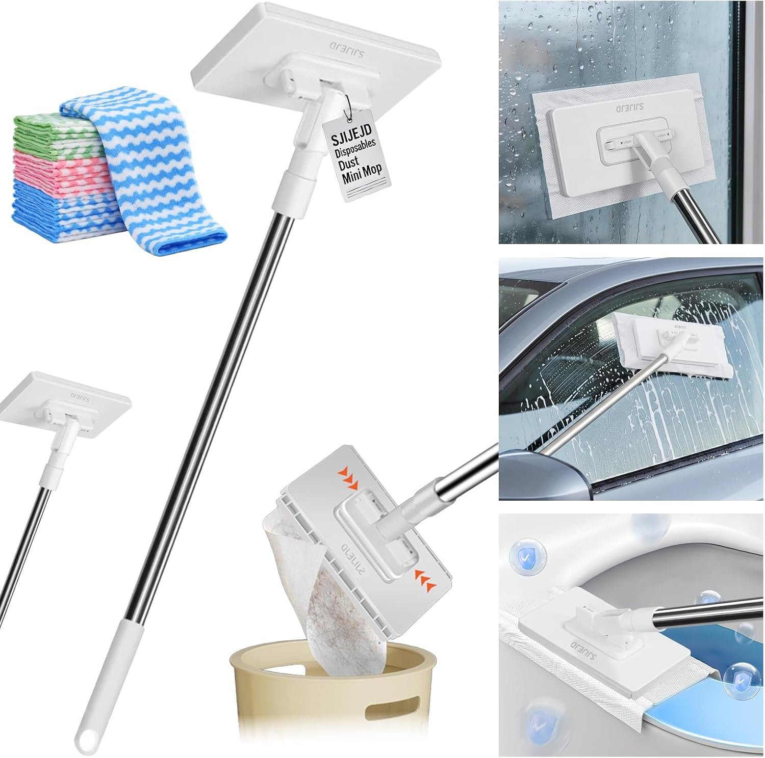 Snap Grip Mini Mop with Cloth Changing, Lazy with Automatic