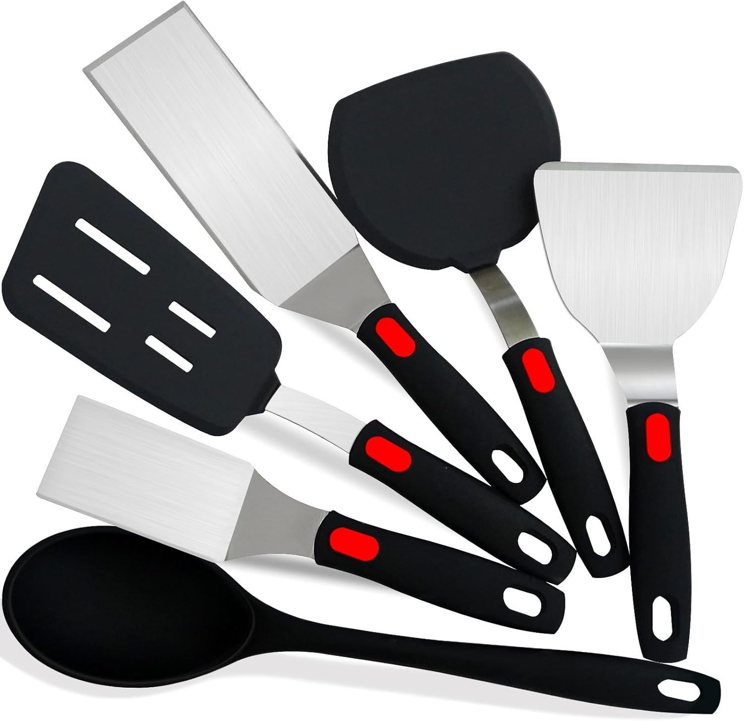 Spatula Set 6-Piece - kitchen utensils set cooking Stainless Steel
