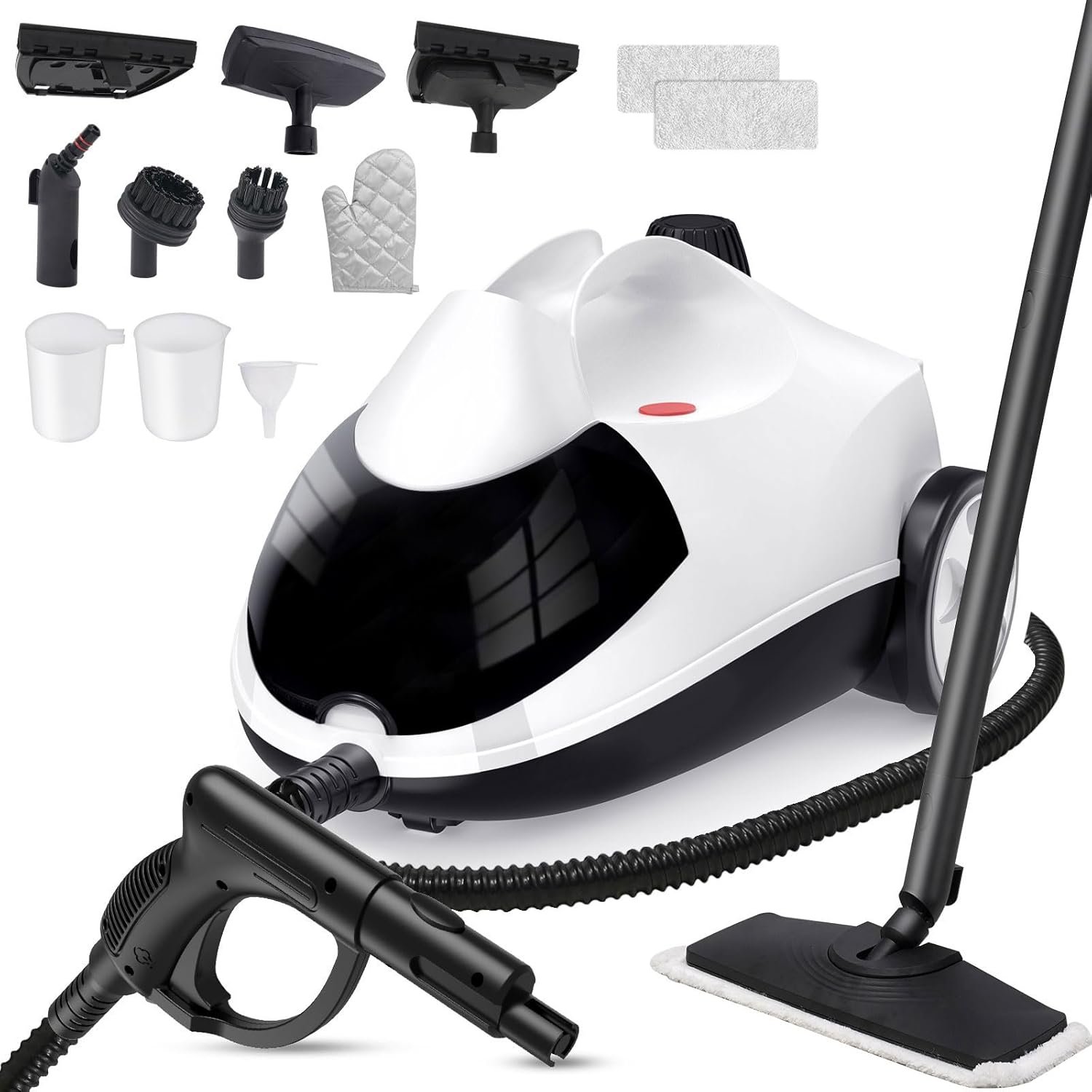 Steam Cleaner 1.5L Steamer for Cleaning Fast Heating 6-in-1 Multi-Surface