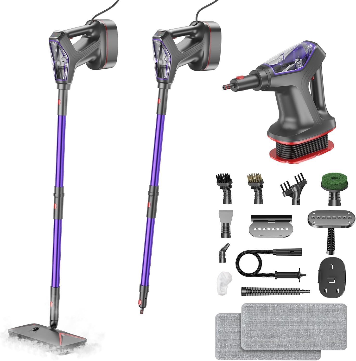 Steam Mop for Floor Cleaning, Heavy Duty All-in-One Steam Cleaner