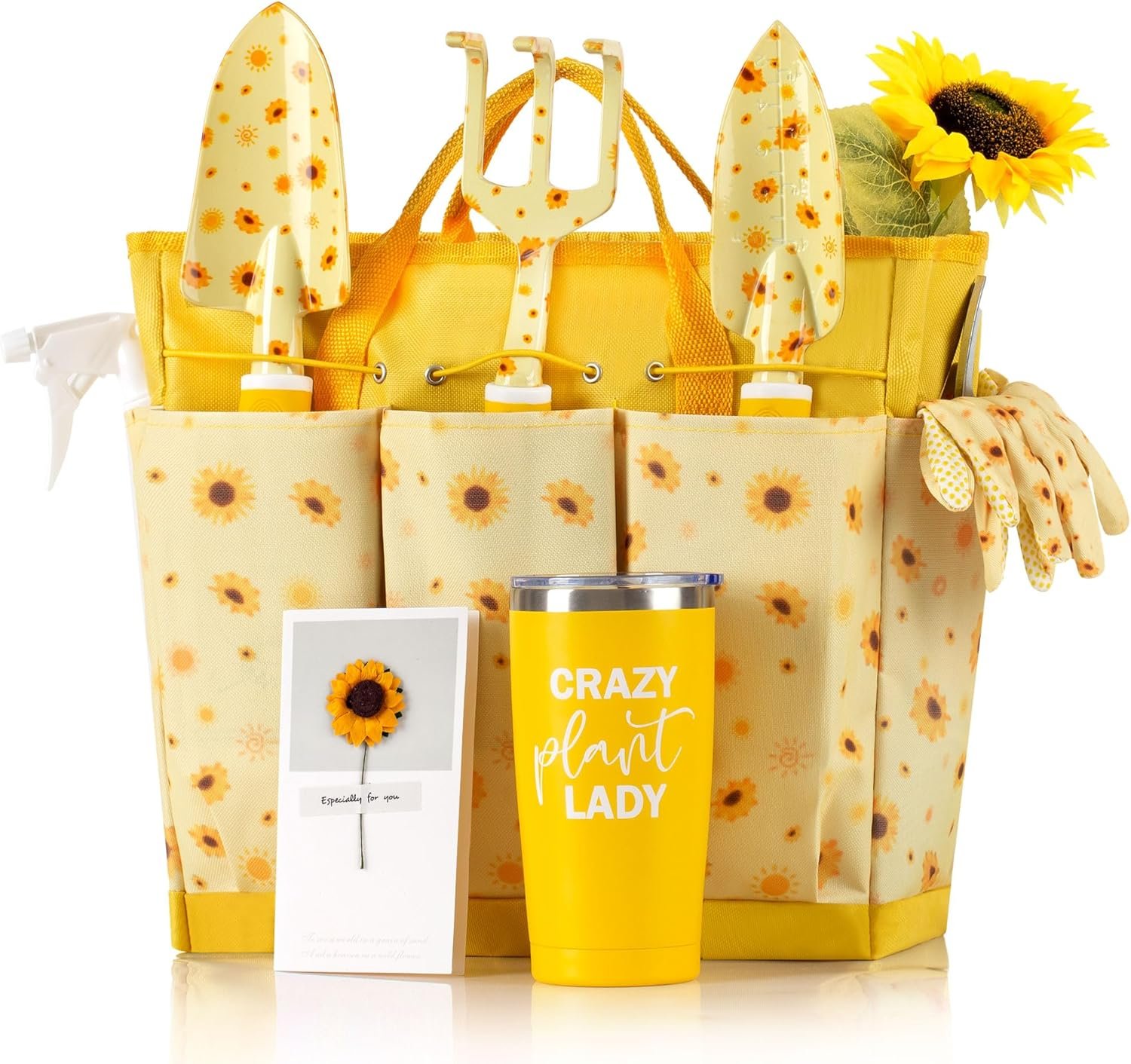 Sunflower Gardening Gifts for Women, Garden Tool Set, Heavy Duty