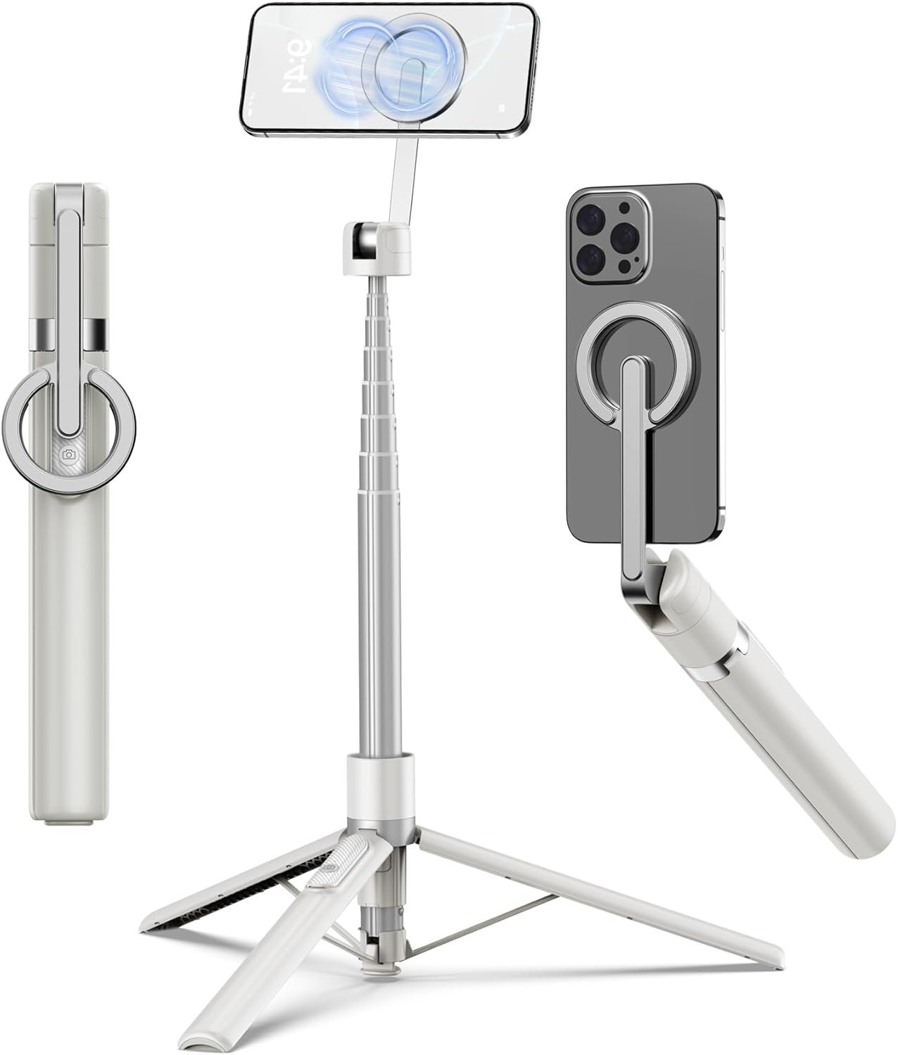 TONEOF 68" Magnetic Selfie Stick Tripod with Aluminum Strong Magnetic