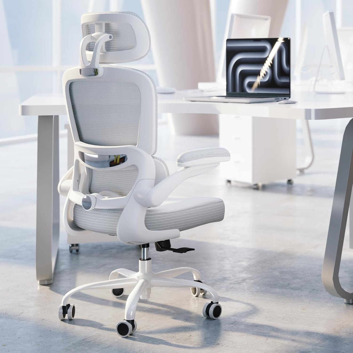 TRALT Ergonomic Office Chair - Desk Chair with Adjustable Headrest