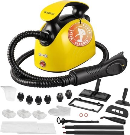 Waitbird Steam Cleaner, Steam Cleaner For Home, Handheld Steamer For Cleaning With 21 Accessories, 248 °F High Temperature, Suitable for Grout, Floor. Sofas, Upholstery, Carpets