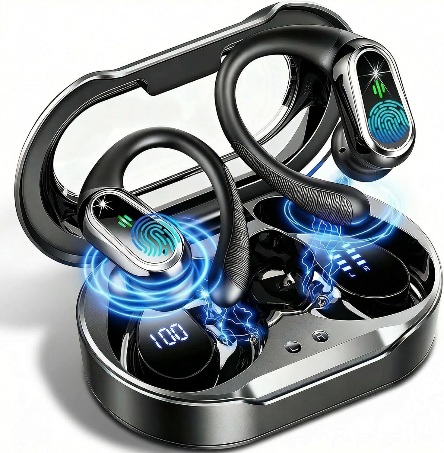 Wireless Earbuds, 2026 Bluetooth 5.4 Headphones Sport, 60Hrs HiFi Stereo