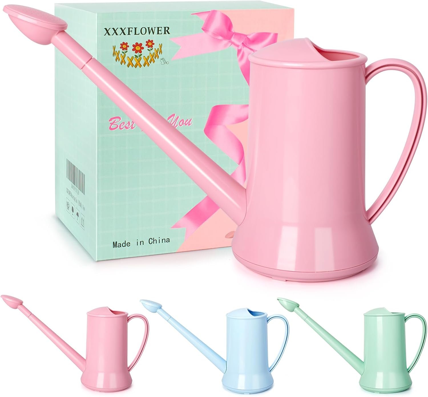 XXXFLOWER 1/2 Gallon Small Indoor Plant Watering Can, 2L Long