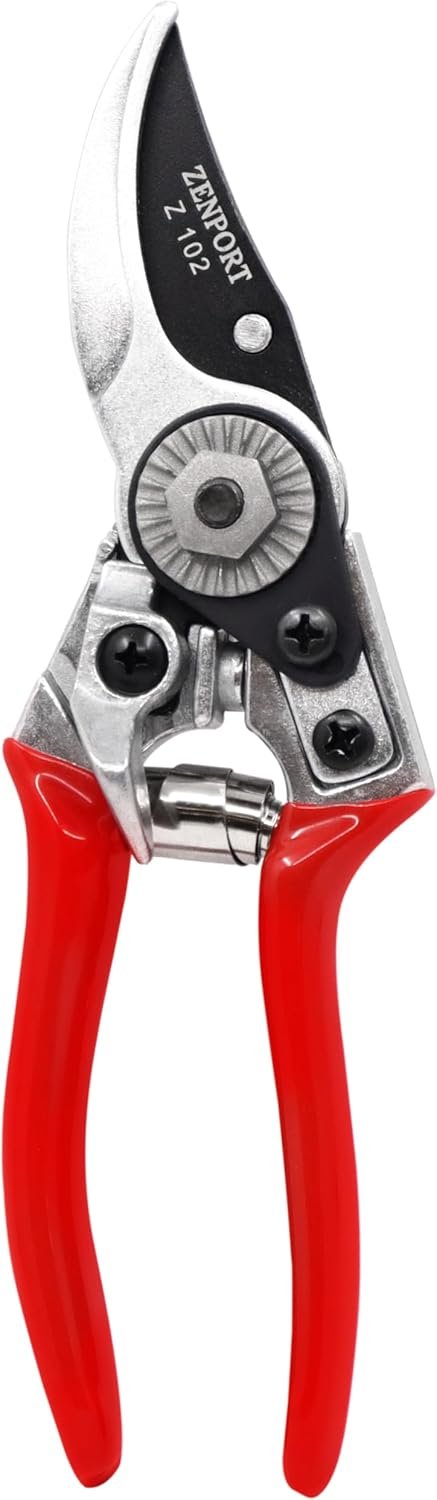 Zenport Z102 Swiss Style Hand Pruner, 0.8-Inch Cut, Die Cast