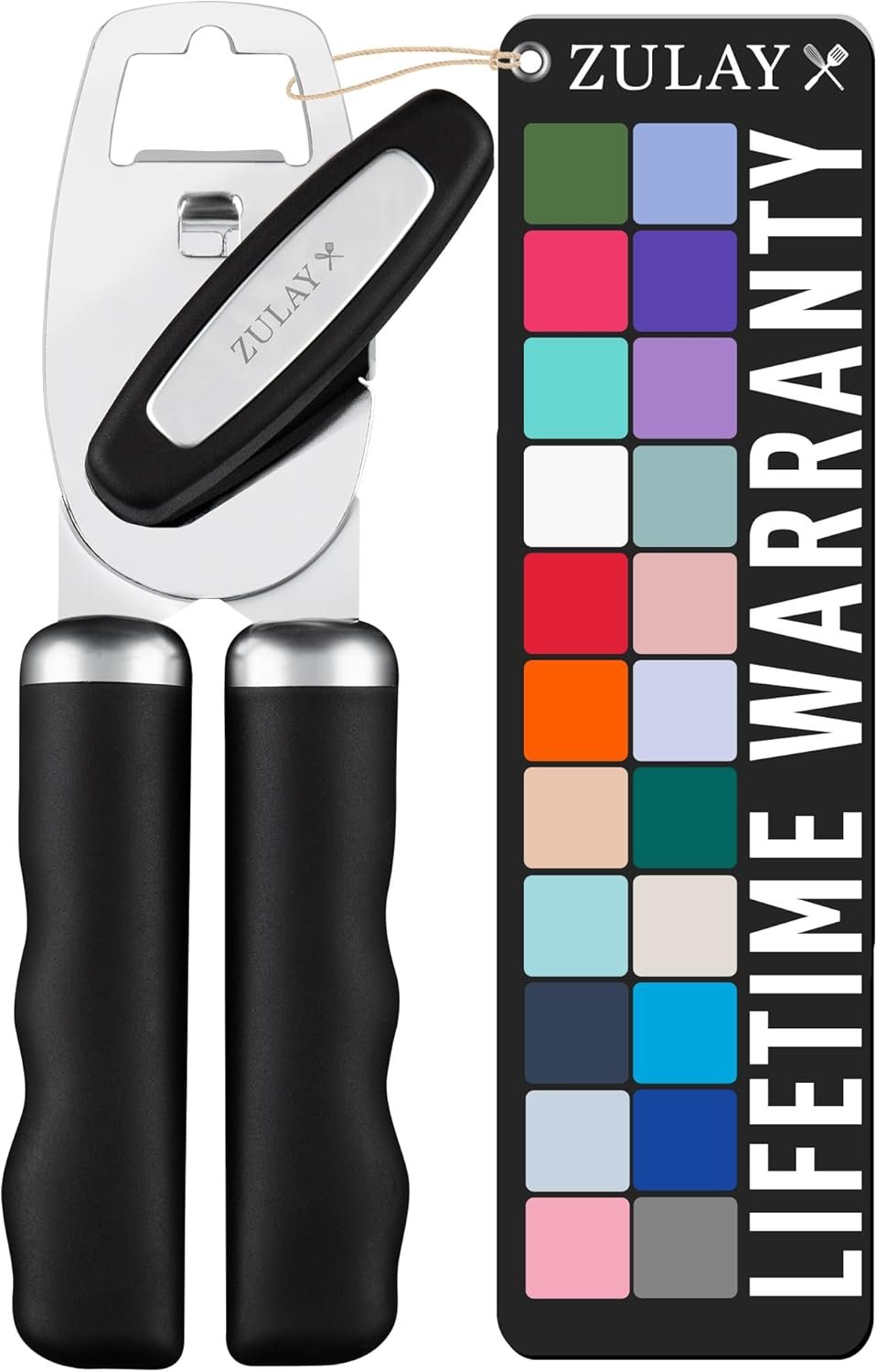 Zulay Kitchen Heavy Duty Stainless Steel Can Opener Manual with