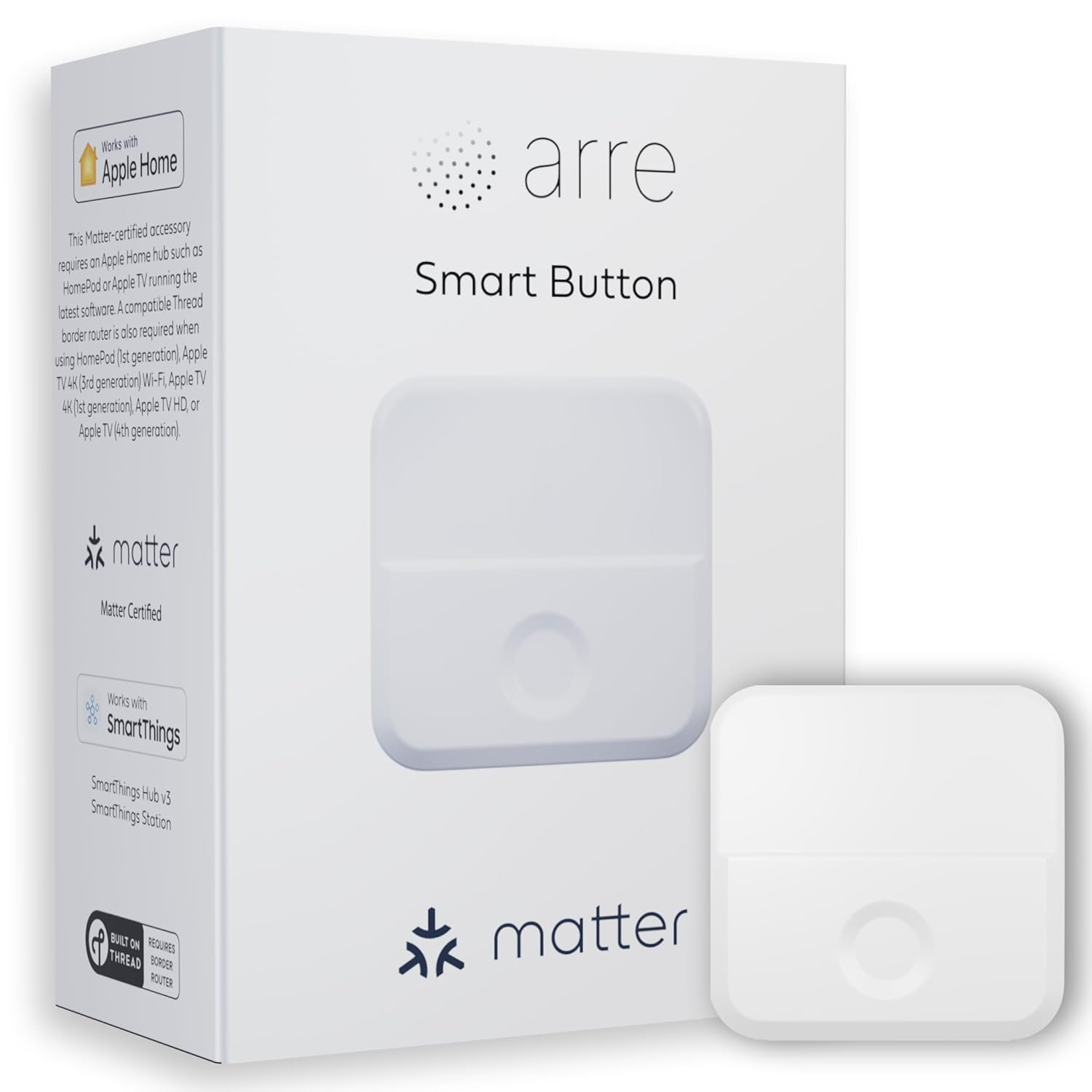 arre Smart Button with Matter & Thread Support, Control Smart