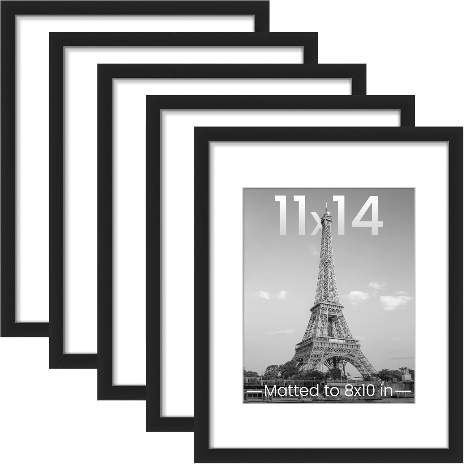 upsimples 11x14 Picture Frame Set of 5, Display Pictures 8x10