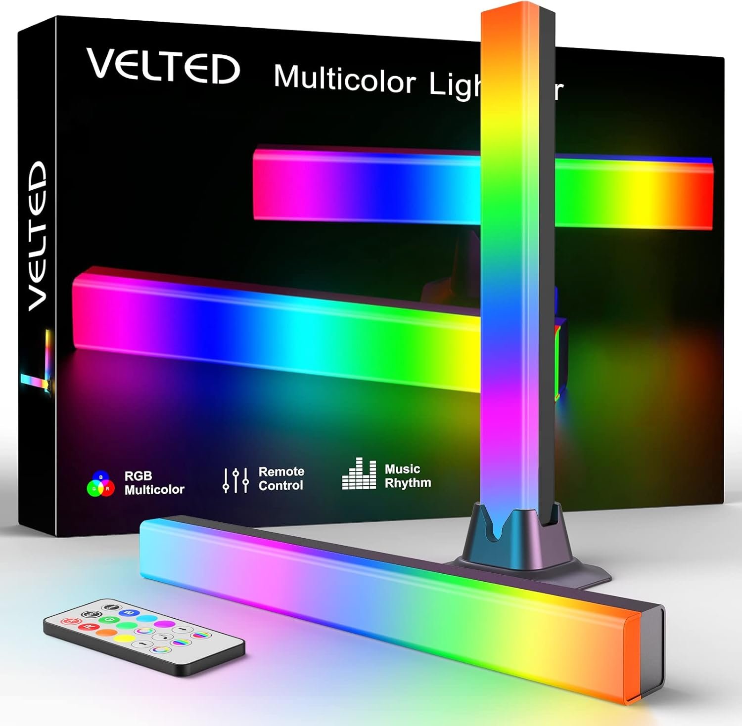 velted RGB Light Bar, Music Sync RGB IC LED Lights