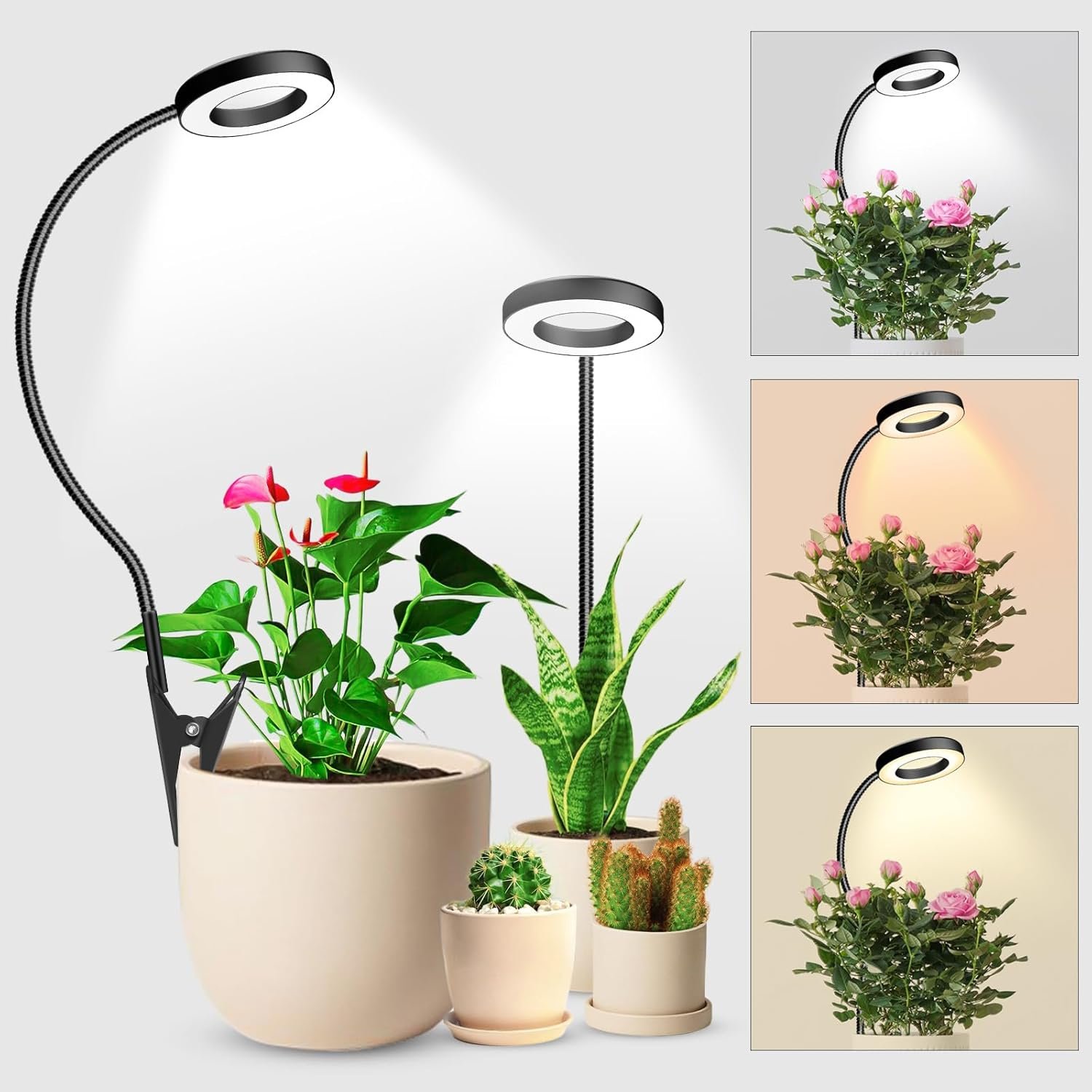 wolezek 2 in 1 Grow Lights for Indoor Plants, 3