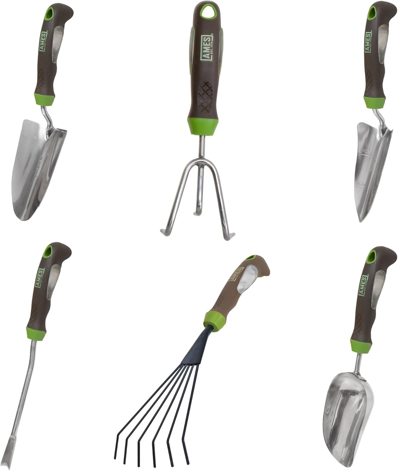 AMES 24451009 6-pc. Ergo Gel Grip Garden Tool Set with