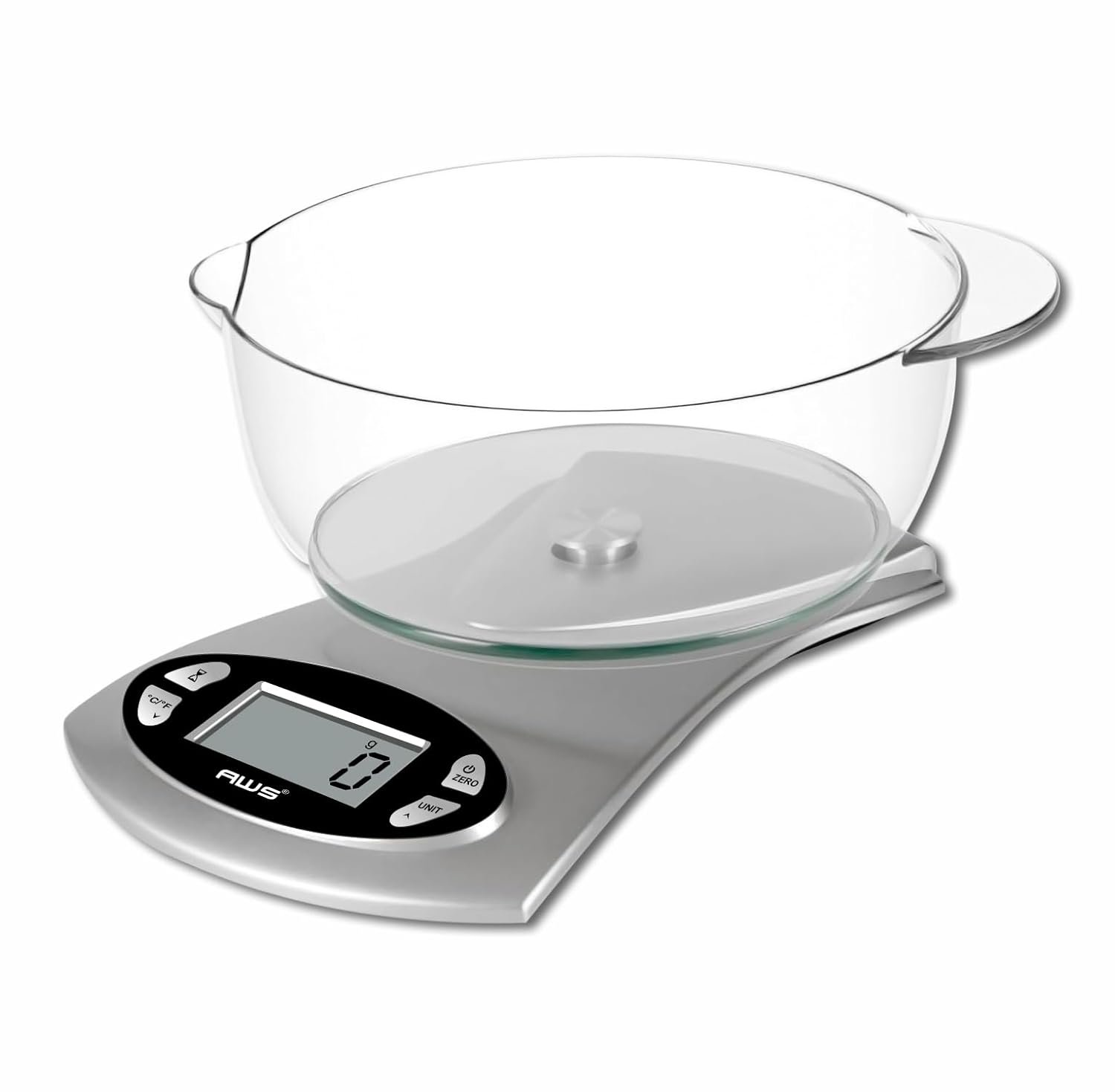 AWS Kitchen Pro 0.1g/0.001oz Precision Food Scale 5kg/11lb Digital Bowl