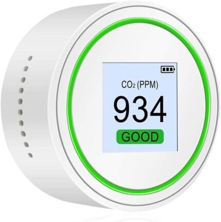Air Quality Monitor, Air Quality Tester for PM2.5/ Temperature/Humidity Highly Accurate Real Time Monitoring Smart Portable Air Quality Detector Indoor Outdoor LCD Display