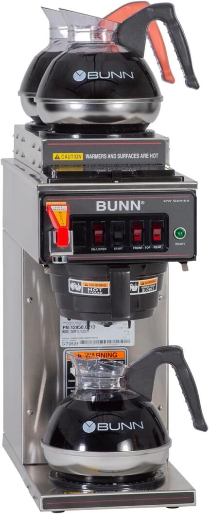 Bunn 12950.0213 CWTF-3 Automatic Commercial Coffee Brewer with 3 Warmers