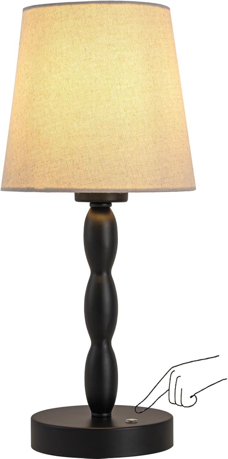 CASTLELIFE Portable Cordless Table Lamp,Touch Desk Lamp Rechargeable Battery Powered,