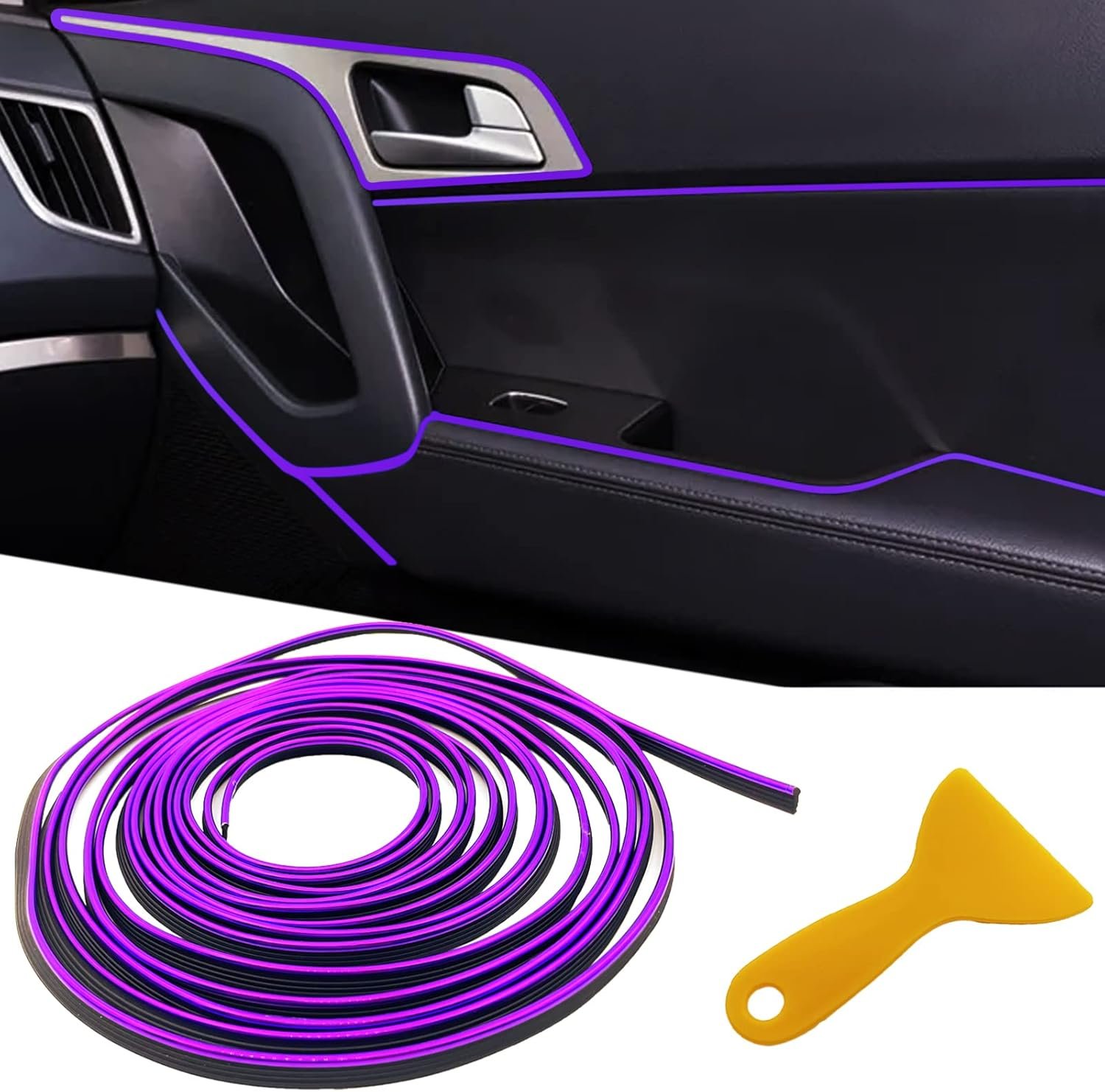 Car Interior Trim Strips,Universal 33ft Car Electroplating Decoration Styling Door