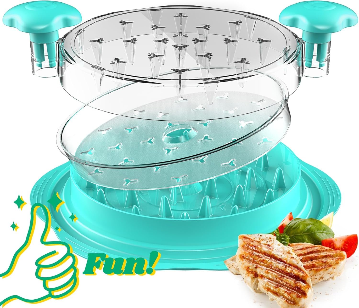Chicken Shredder with Removable Plate - Manual Meat Shredder Tool