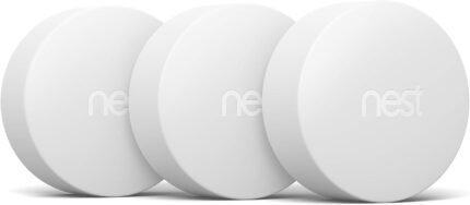 Google Nest Temperature Sensor 3 Count Pack - Nest Thermostat Sensor - Nest Sensor That Works with Nest Learning Thermostat and Nest Thermostat E - Smart Home (Renewed)