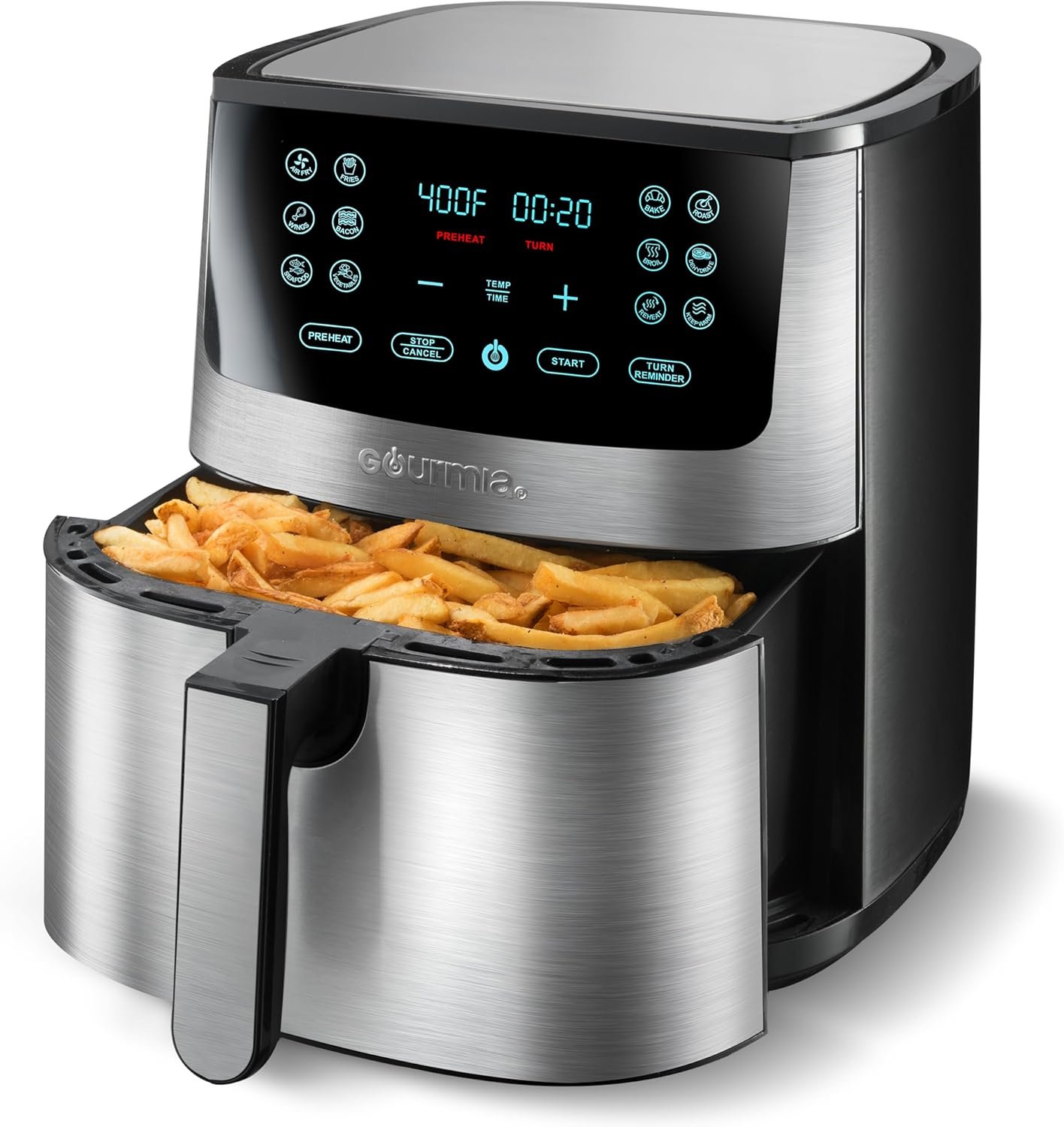 Gourmia Air Fryer Oven Digital Display 8 Quart Large AirFryer