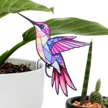 Hummingbird Gifts for Women, Hanging Plant Planter for Indoor Outdoor Garden, Mothers Day Christmas Birthday Gifts for Mom Grandma from Daughter Son, Bird Lover Plant Pots Accessories