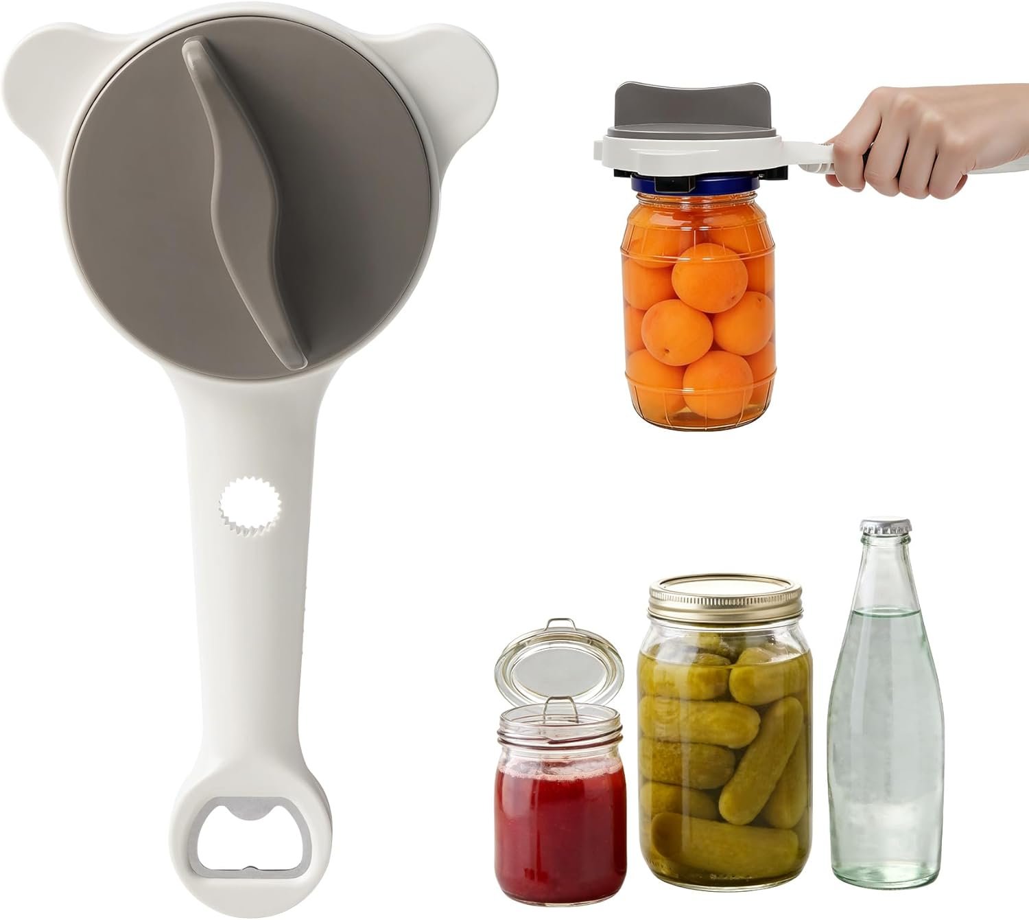 Jar Opener for Seniors Weak Hands and Arthritis, Adjustable Can