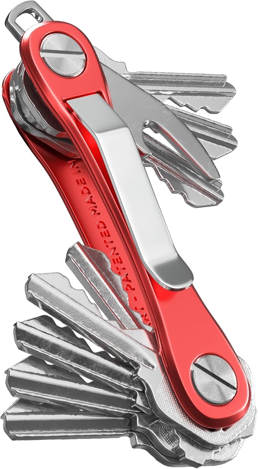 KeySmart Rugged - Multitool Key Holder for Keychain w/Bottle Opener