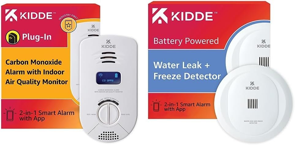 Kidde Smart Carbon Monoxide Detector & Indoor Air Quality Monitor,