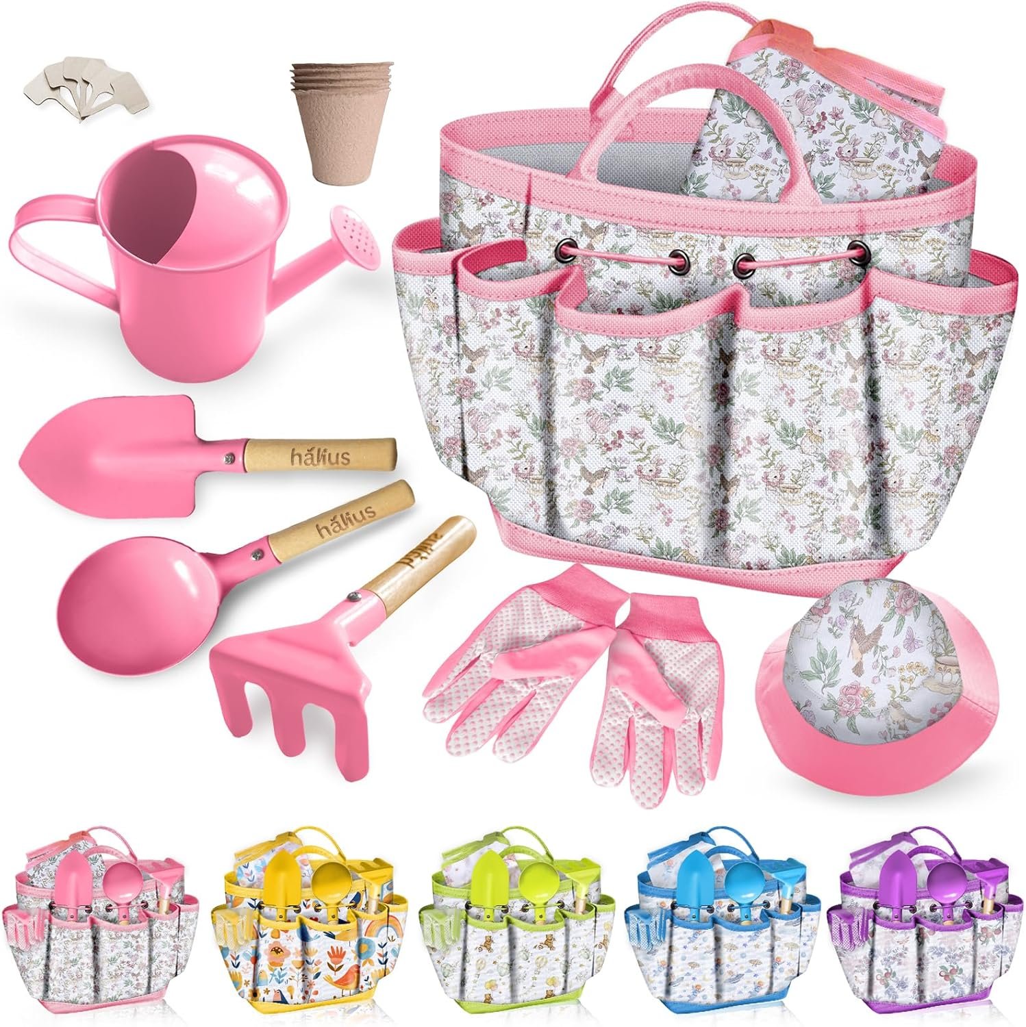 Kids Gardening Tool Set 18PCS Kids Toddler Gardening Set Includes