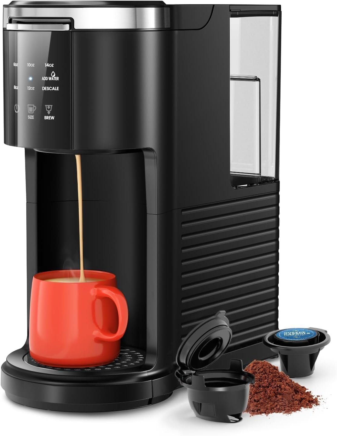 Kismile Single Serve Coffee Maker, 2 in 1 Drop Coffee