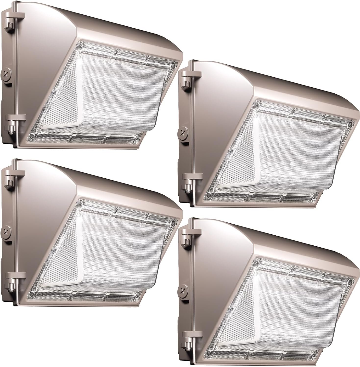 LED Wall Pack Light 60W 4 Pack with Dusk to