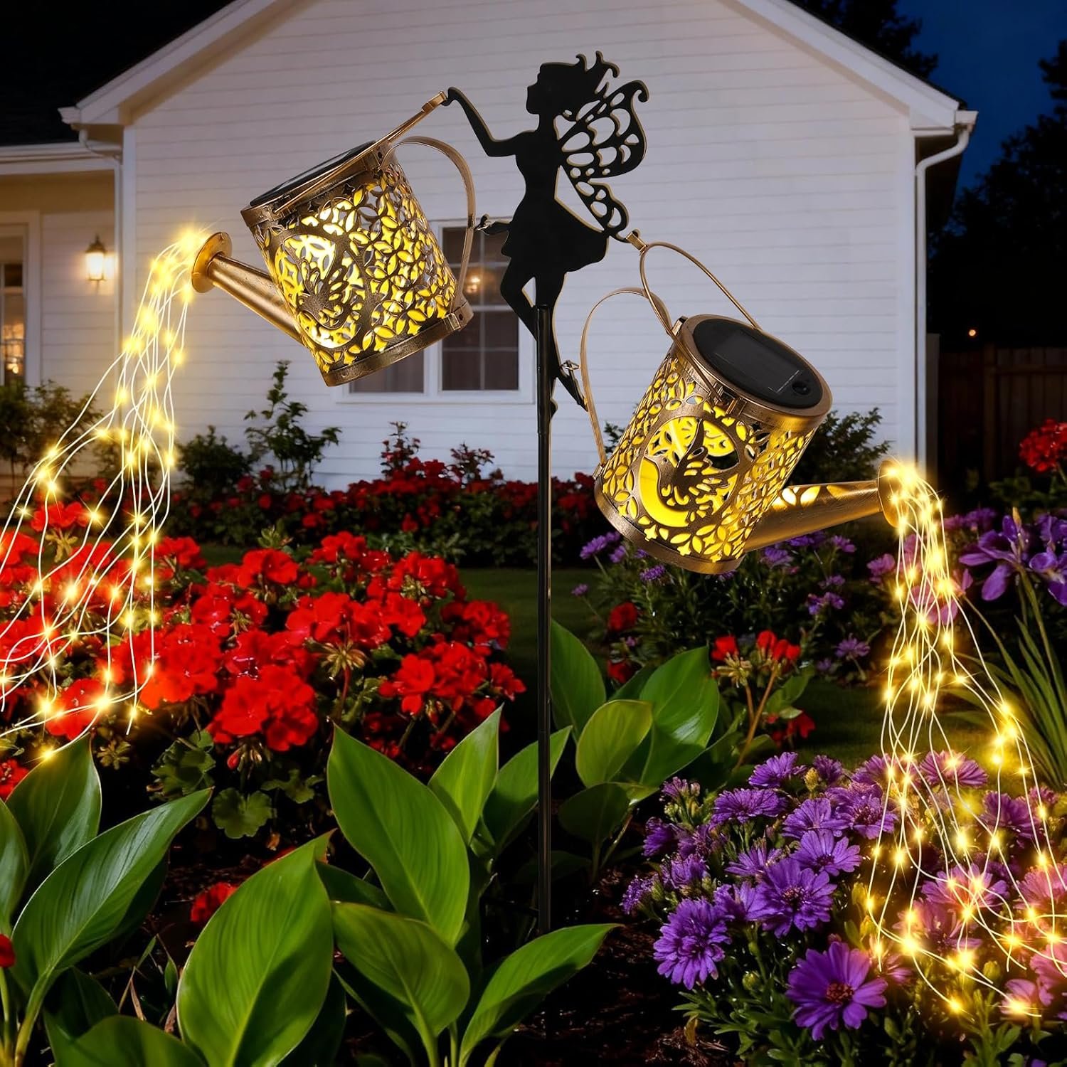 LOVERUIS Solar Watering Can Lights - Solar Outdoor Decorative,Garden Decor