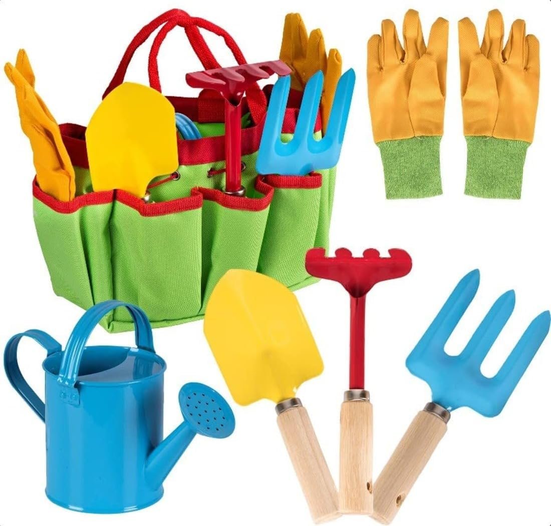 Little Gardener Tool Set with Garden Tools Bag for Kids