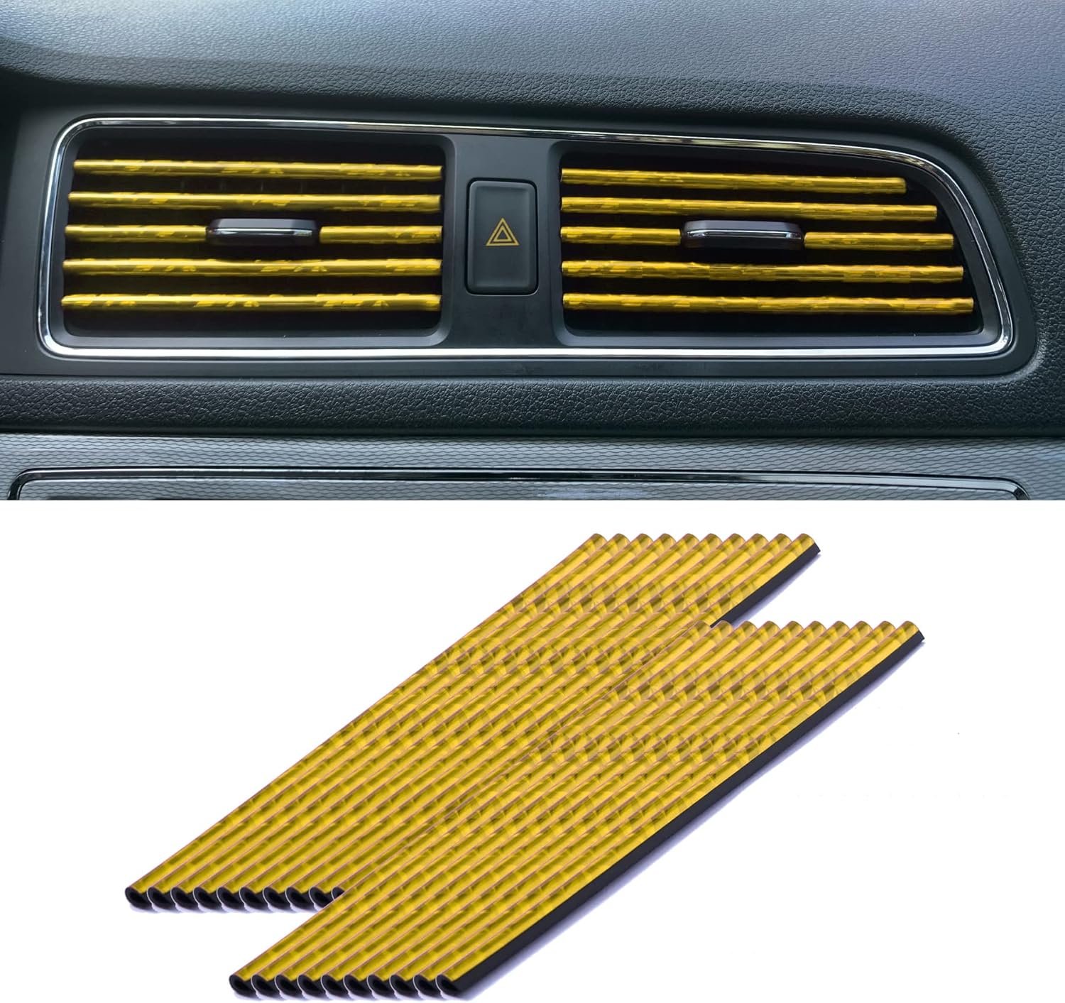 LivTee 20 Pieces Car Air Conditioner Decoration Strip for Vent