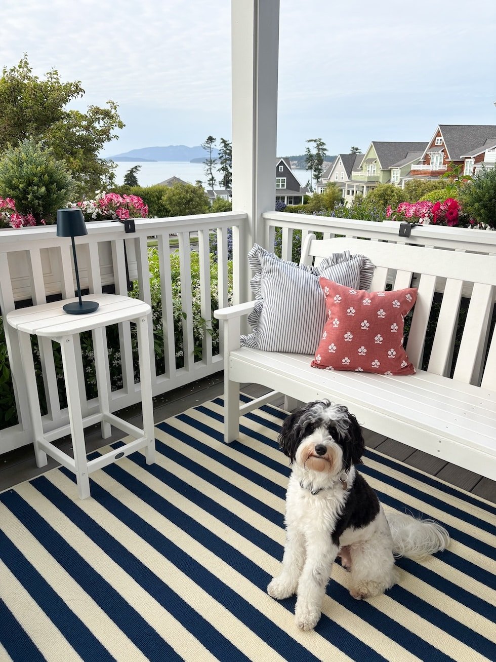 Making Our Home Summer-Ready with Touches of Red White and Blue