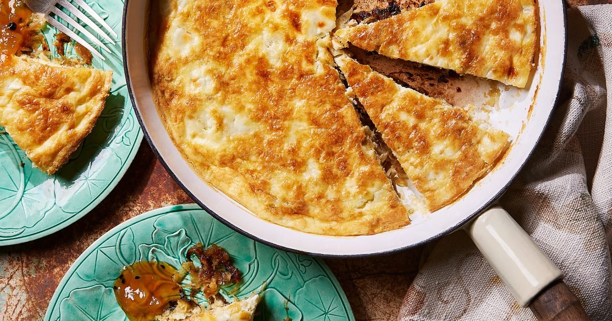 Mango chutney onion frittata