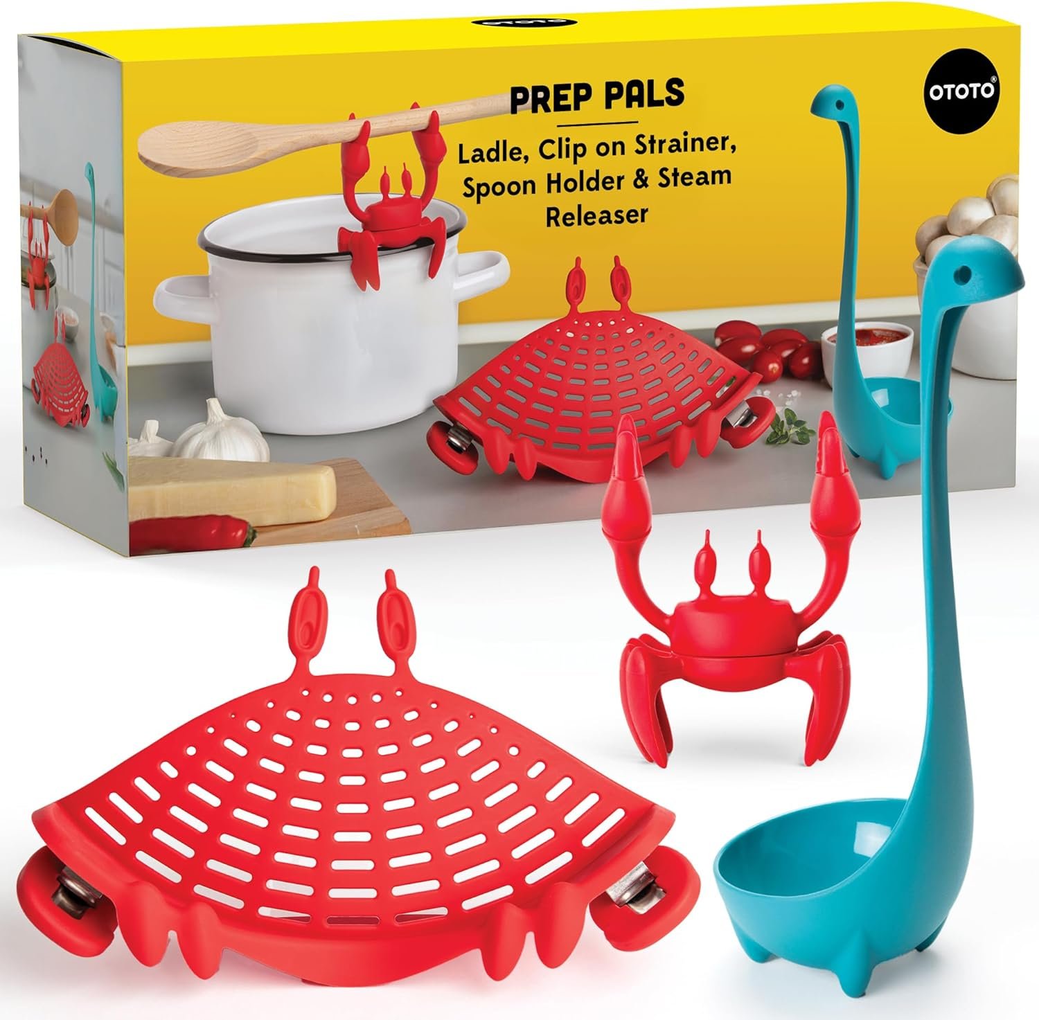 OTOTO Prep Pals Bundle of Red the Crab, Nessie, Crabby
