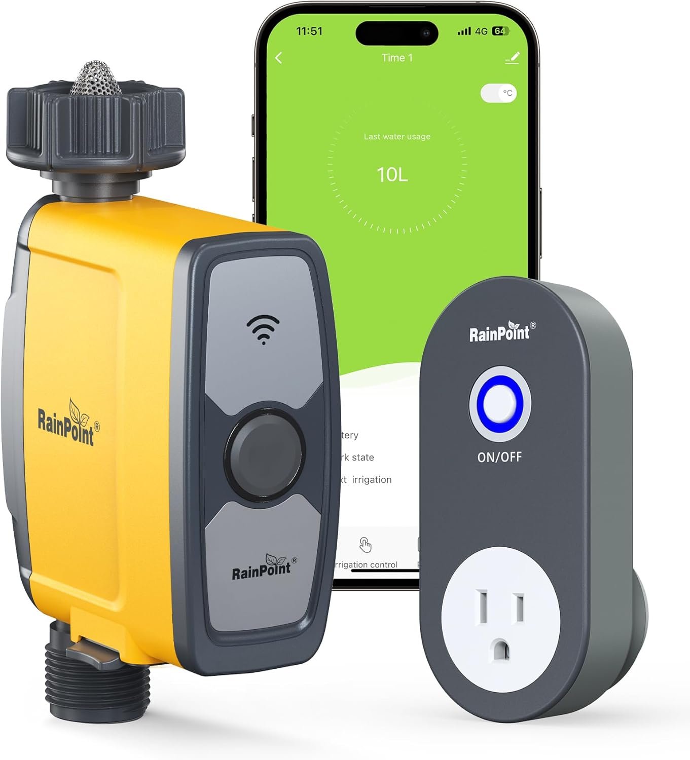 RAINPOINT WiFi Water Timer, Smart Hose Timer for Garden Hose