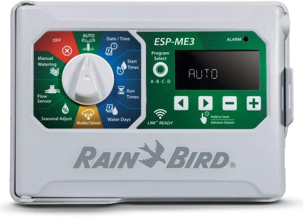 Rain-Bird Controller Indoor Outdoor Lawn Irrigation Sprinkler Timer ESPME3 (Controller