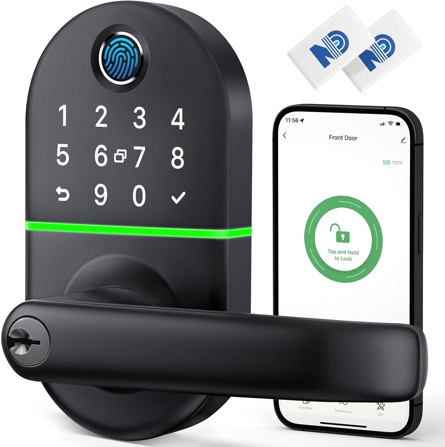 Smart Keypad Door Lock with Handle: NICE DIGI Keyless Entry
