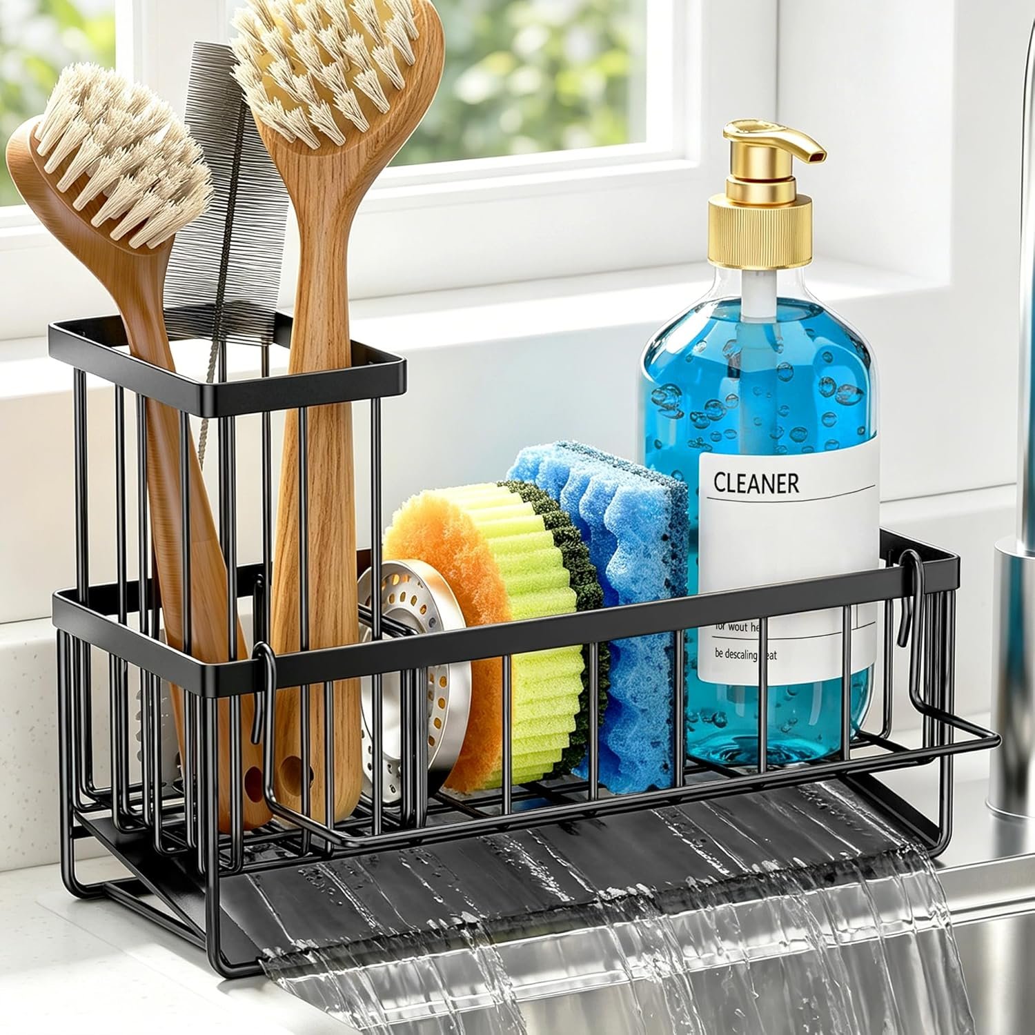 Sponge Holder for Kitchen Sink, Kitchen Sink Caddy, Kitchen Sink