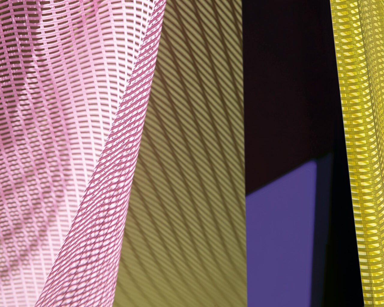 These Multitoned Grid Patterns Bring Depth to Drapes