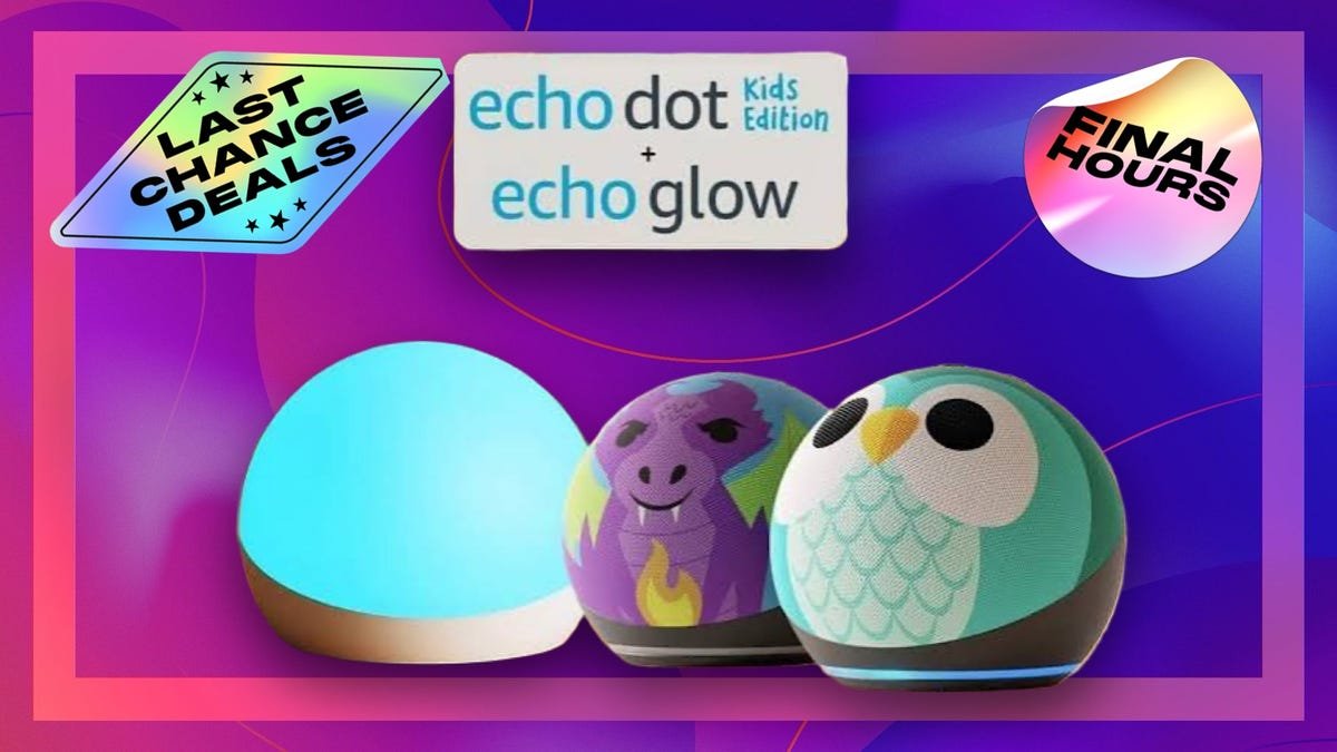 Three smart speakers  with "last chance deals" and "final hours" on CNET background.