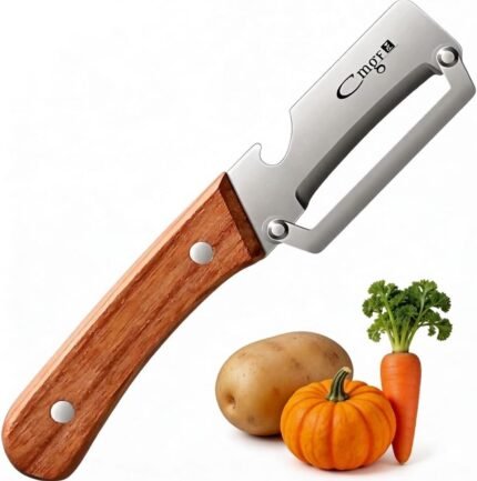 Vegetable Peeler,Nemesis of Bumpy Rough Root,Potato Peeler,Kitchen Sharp Stainless Steel Blade Veggie Gadgets for Fruit Apple Carrot Pumpkin Pineapple SugarCane Squash Papaya,(Right-Hand Only)