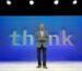 IBM CEO Arvind Krishna delivers the IBM Think keynote address in Boston on May 10, 2022.