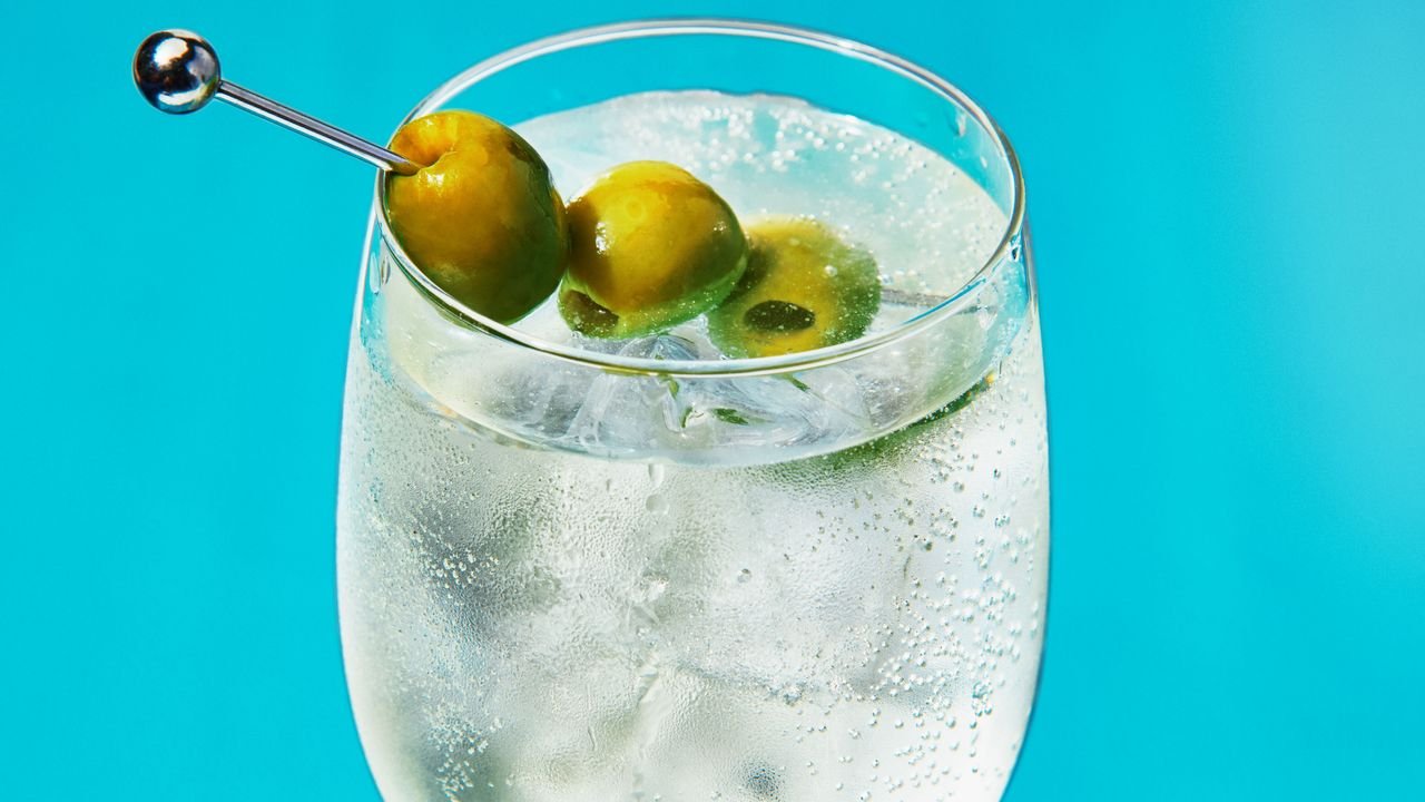 Dirty Martini Spritz Recipe | Epicurious