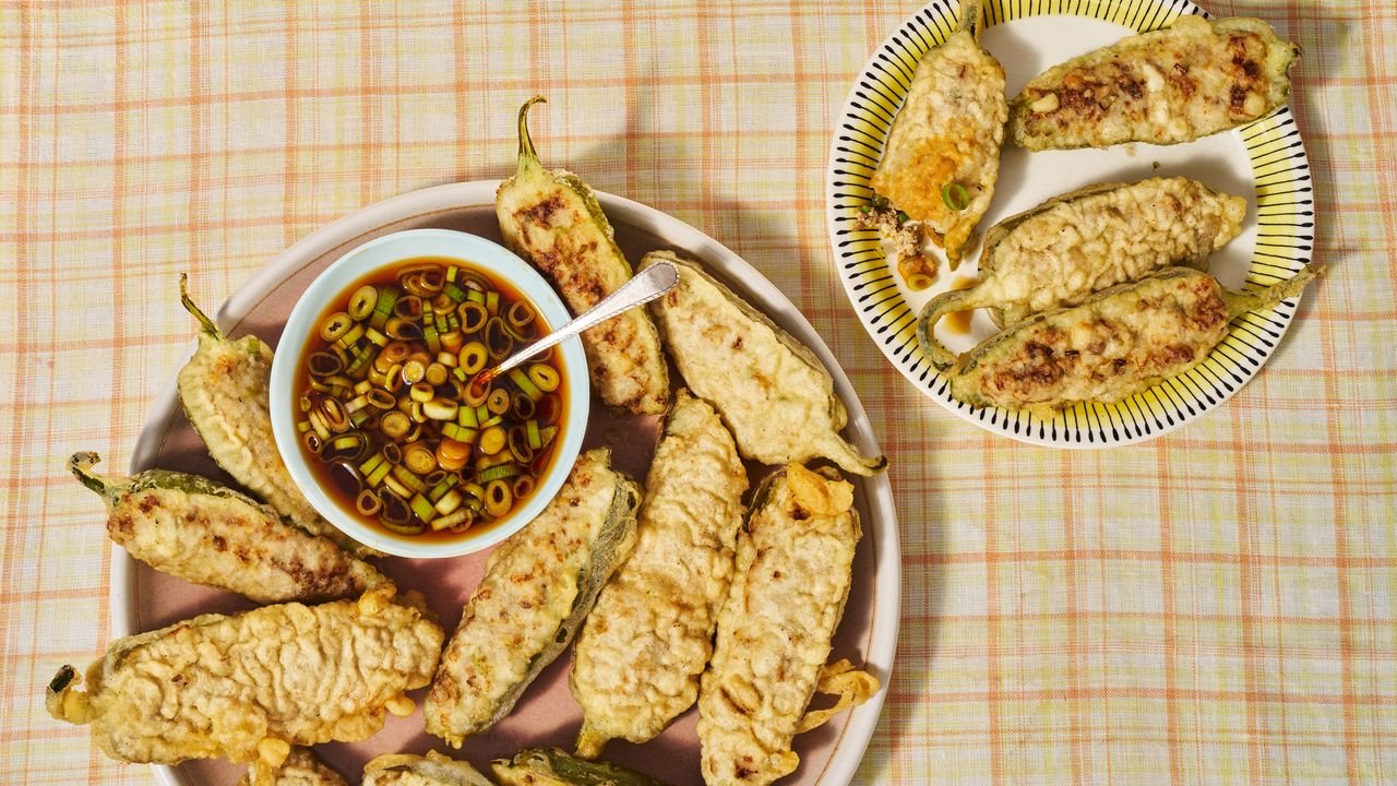 Korean-Style Stuffed Peppers Recipe | Epicurious