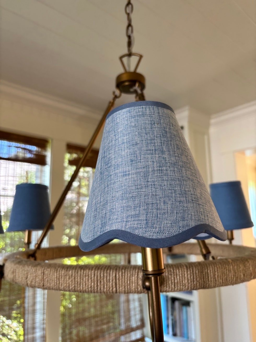 Pretty Blue Chandelier Shades on Amazon (Similar to Mine!)